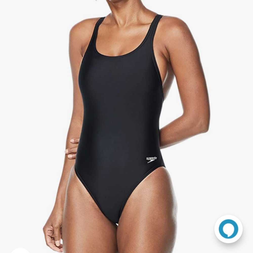 NWOT Speddo Women's Black Pro LT One Piece Competitive Swimsuit, size 12/28